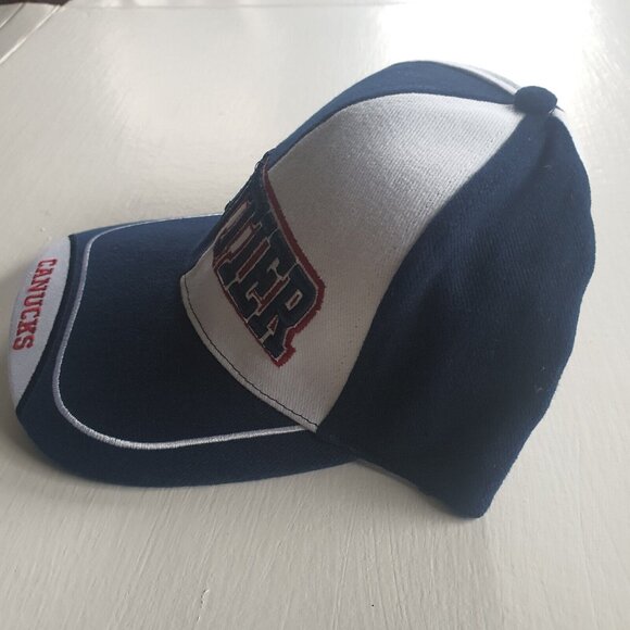 Vintage Dan CLOUTIER 39 VANCOUVER CANUCKS Strapback Pinwheel - Picture 3 of 8